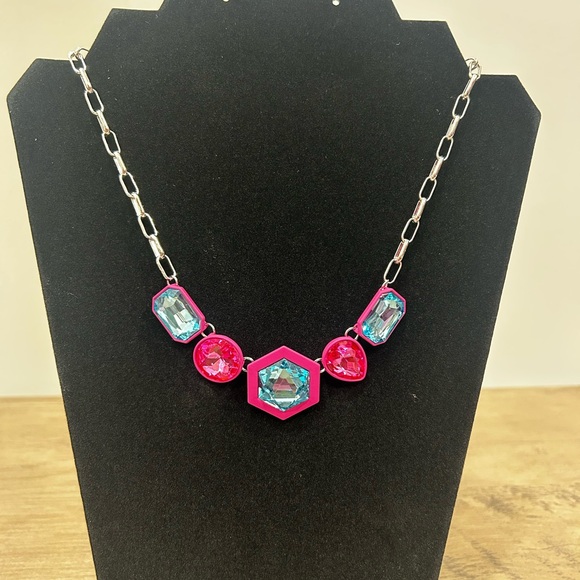 NWT Paparazzi 4 Pc Pink and Blue Necklace Set - Picture 3 of 12